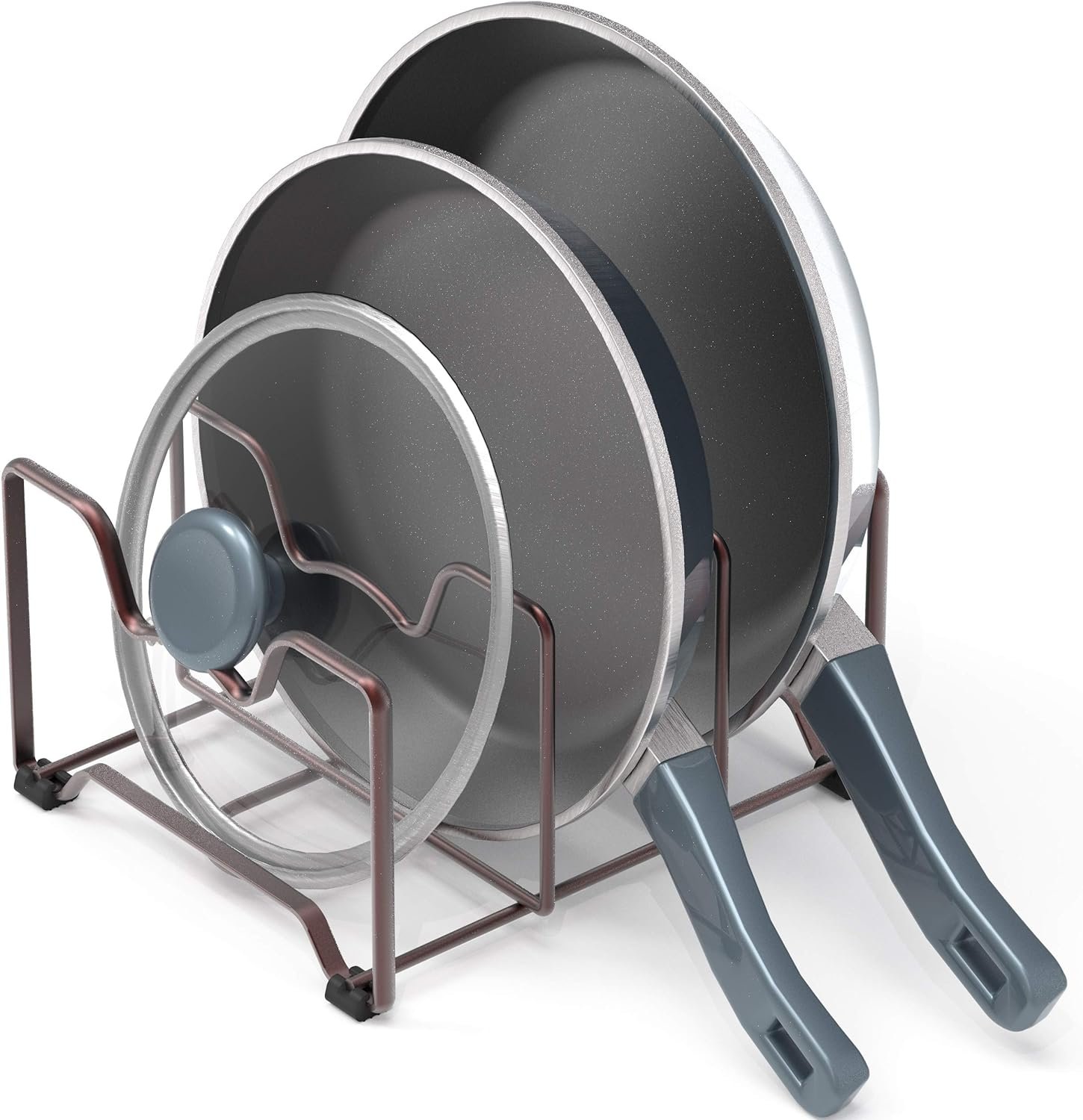 2 Pack - SimpleHouseware Kitchen Cabinet Pantry and Bakeware Organizer Rack Holder, Bronze 2 Pack - SimpleHouseware Kitchen Cabinet Pantry and Bakeware Organizer Rack Holder, Bronze