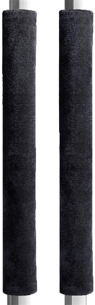 2 PCS Refrigerator Door Handle Covers Kitchen Appliance Decor Handles Anti-Skid Anti-Static Protector Fridge, Dishwasher Oven Keep Off Fingerprints,Food Stains （Black）