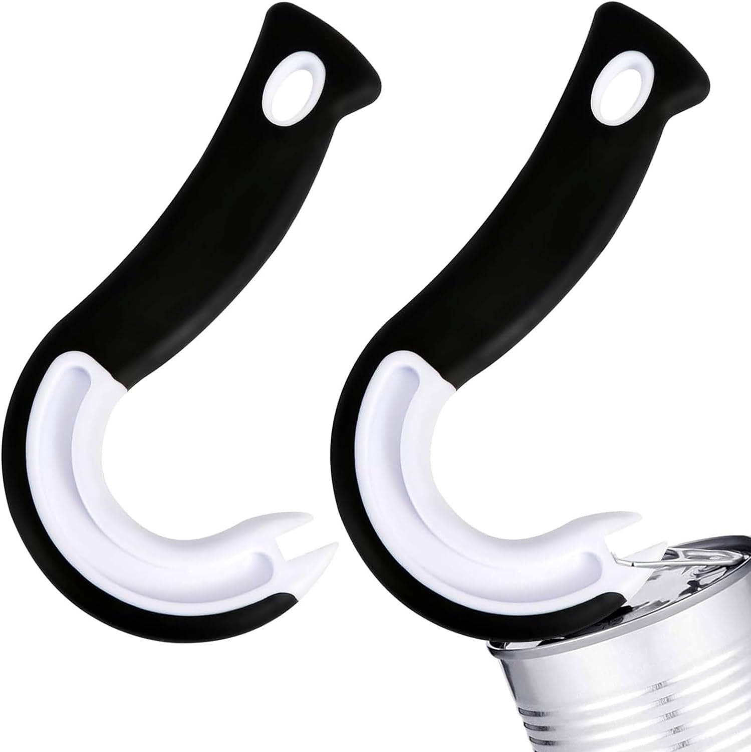 2 Pieces Easy Open Ring Pull Can Opener Easy Grip Opener Ring-Pull Helper for Ring Pull Tab Cans Tins Bottles 2 Pieces Easy Open Ring Pull Can Opener Easy Grip Opener Ring-Pull Helper for Ring Pull Tab Cans Tins Bottles