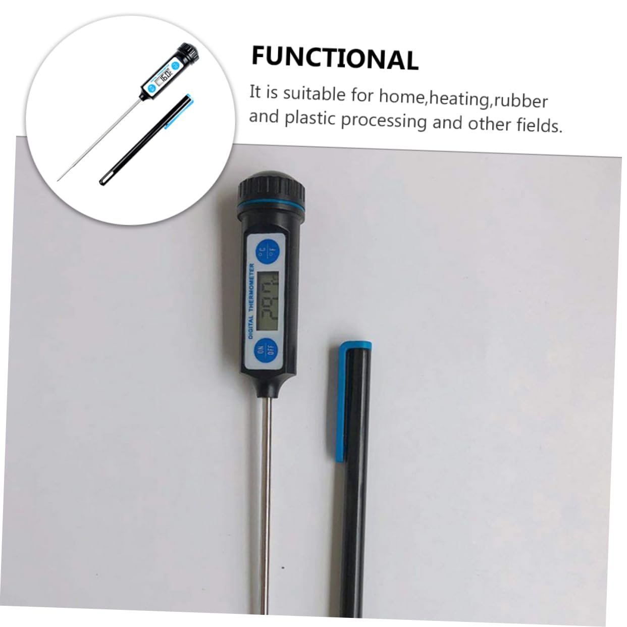 2 Pieces Food Thermometer Cooking Thermometer Espresso Thermometer Digital Meat Thermometer BBQ Thermometer Accurate Major Water Thermometer 2 Pieces Food Thermometer Cooking Thermometer Espresso Thermometer Digital Meat Thermometer BBQ Thermometer Accurate Major Water Thermometer