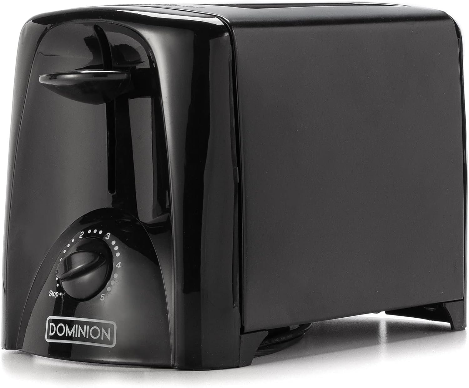 2-Slice Toaster with Shade Control, Slide-Out Crumb Tray, Auto-Shutoff, Toast Lift, Black