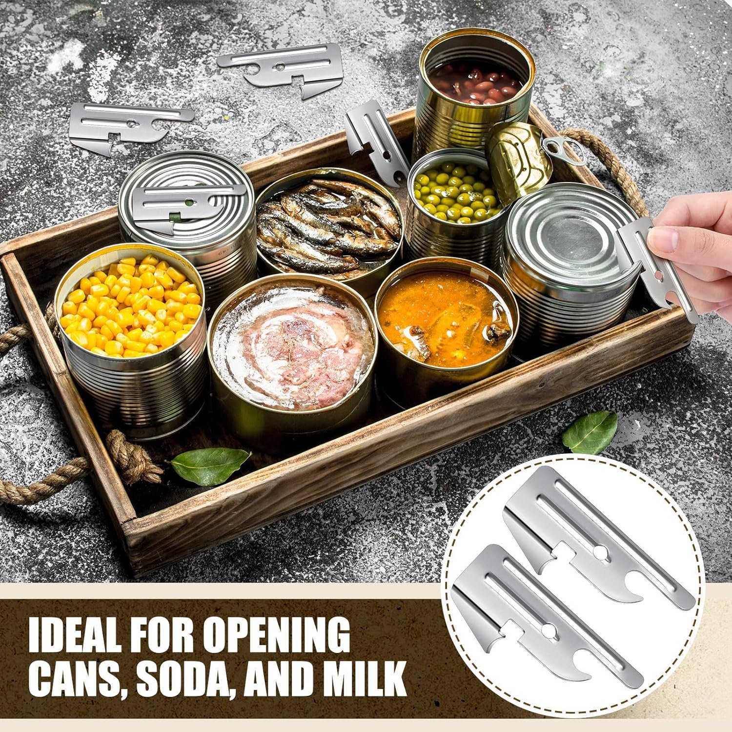 200 Pcs P-38 and P-51 Military Style Can Openers Manual Camping Can Opener Stainless Steel Survival Can Opener Army Can Opener Backpack Can Opener for Kitchen Travel Camping Survival 200 Pcs P-38 and P-51 Military Style Can Openers Manual Camping Can Opener Stainless Steel Survival Can Opener Army Can Opener Backpack Can Opener for Kitchen Travel Camping Survival