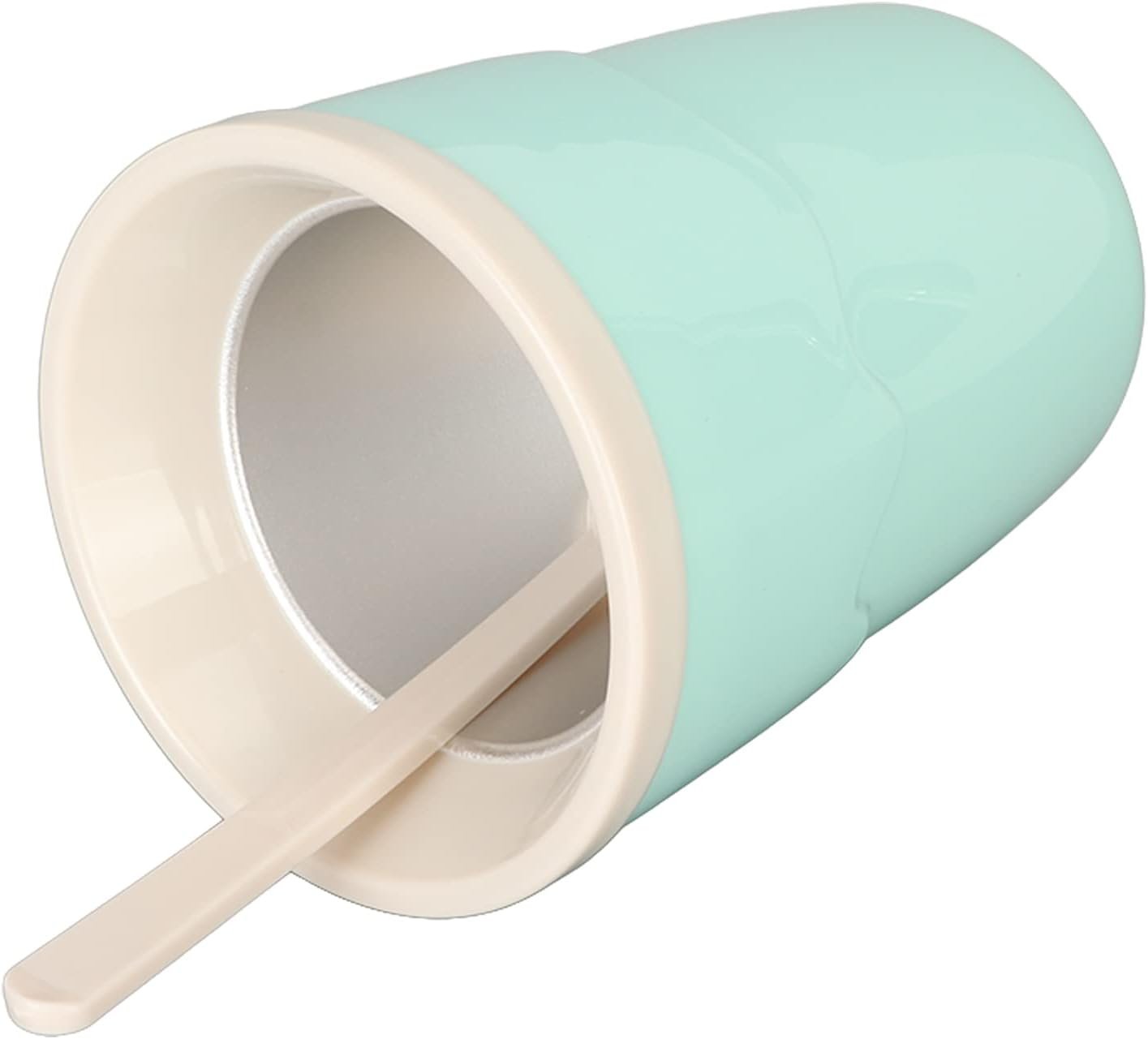 200ml Slushie Maker Cup, Durable PP Aluminium Light Portable Size Squeeze Cup, Smooth Squeeze Cup for Juices, Milk and Ice Cream Make(Green)