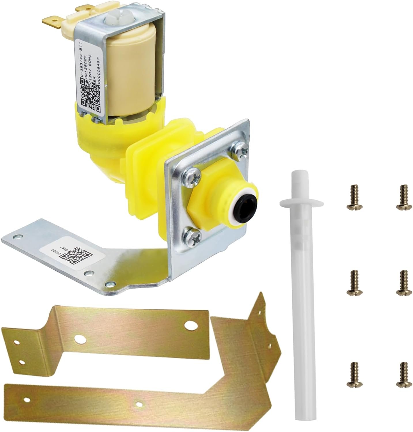 2024 Upgrade 000009120 000008487 33129028 Ice Machine Water Inlet Valve Assembly（OEM）120V 60Hz 5W For Manitowoc Ice Machine Parts 2-Year Warranty