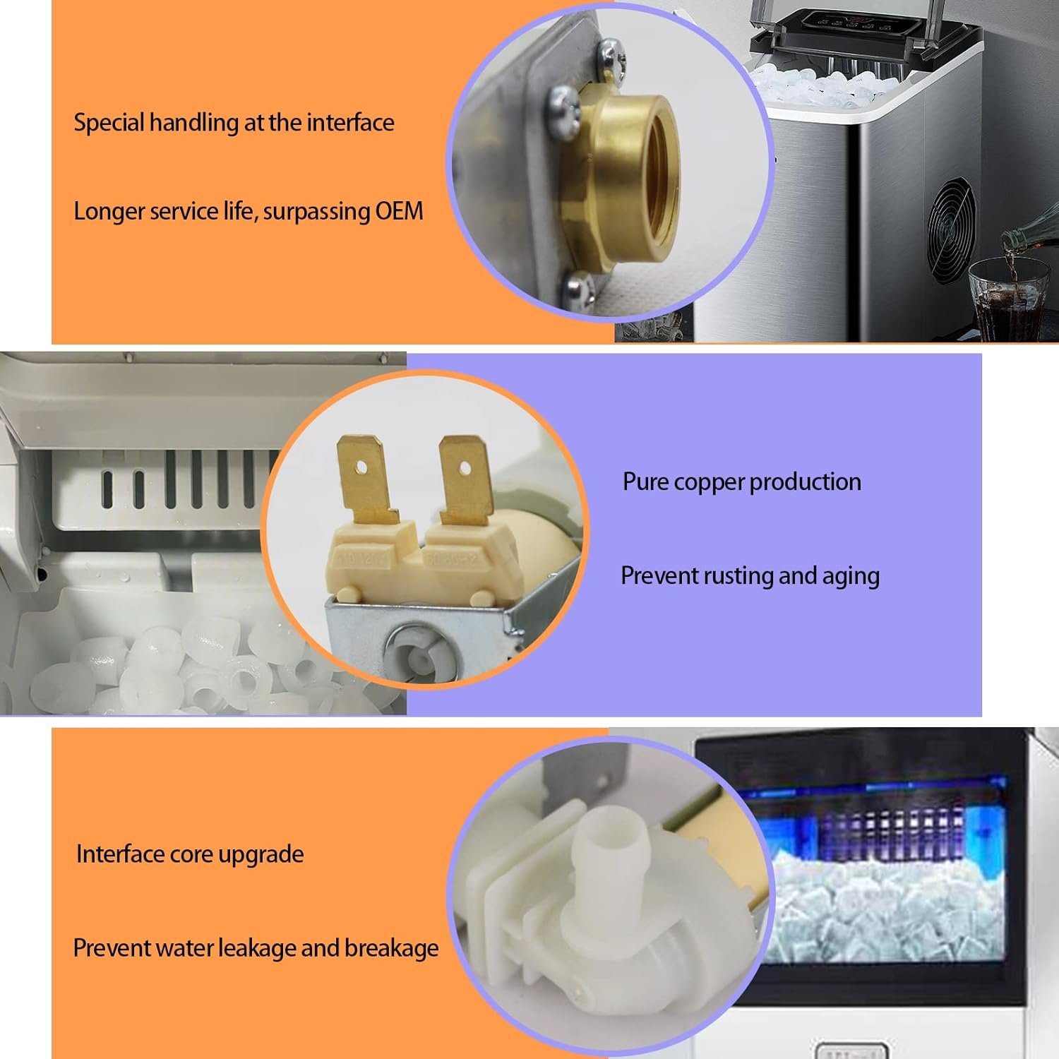 2024 Upgrade 040003579 33129042 Ice Machine Water Inlet Valve Assembly（OEM）115/120V 60Hz 5W For Manitowoc Ice Machine Parts 2-Year Warranty