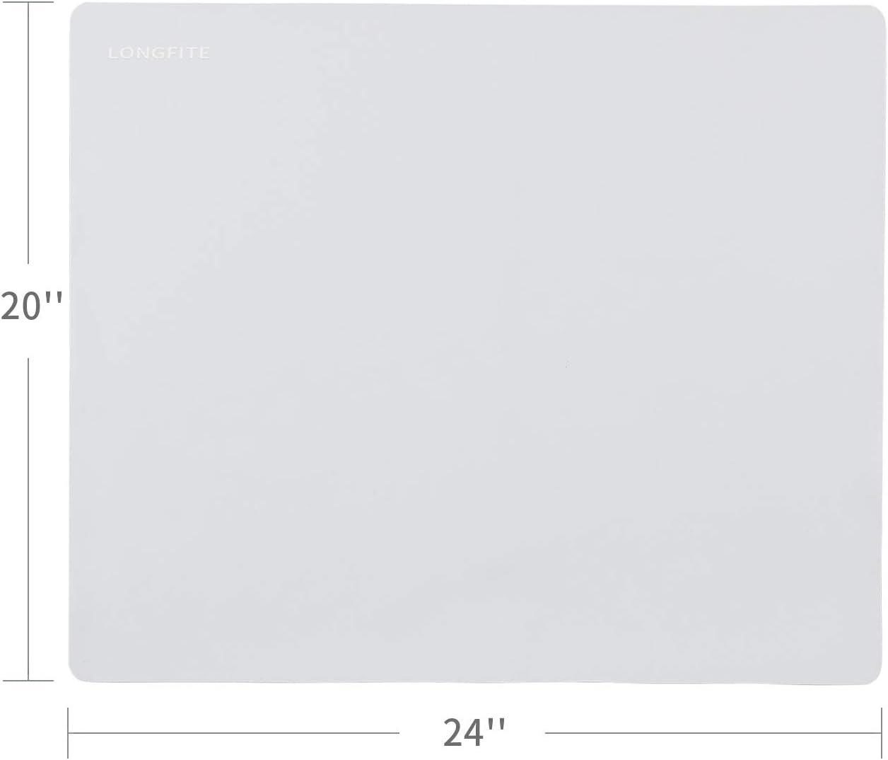 24x20 Extra Large Silicone Baking Mat for Dough Rolling Pastry Fondant Mat Nonstick and Nonskid Heat Resistent, Countertop Protector, Dining Table Mat and Placemat (Extra Large Gray 2 Pack)