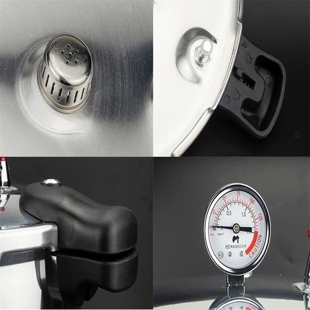 25quart pressure canner cooker and cooker with cooking rack canning pressure cooker with gauge Explosion proof safety valve Extra-large size great for big canning jobs,Induction cooker can sense 25quart pressure canner cooker and cooker with cooking rack canning pressure cooker with gauge Explosion proof safety valve Extra-large size great for big canning jobs,Induction cooker can sense