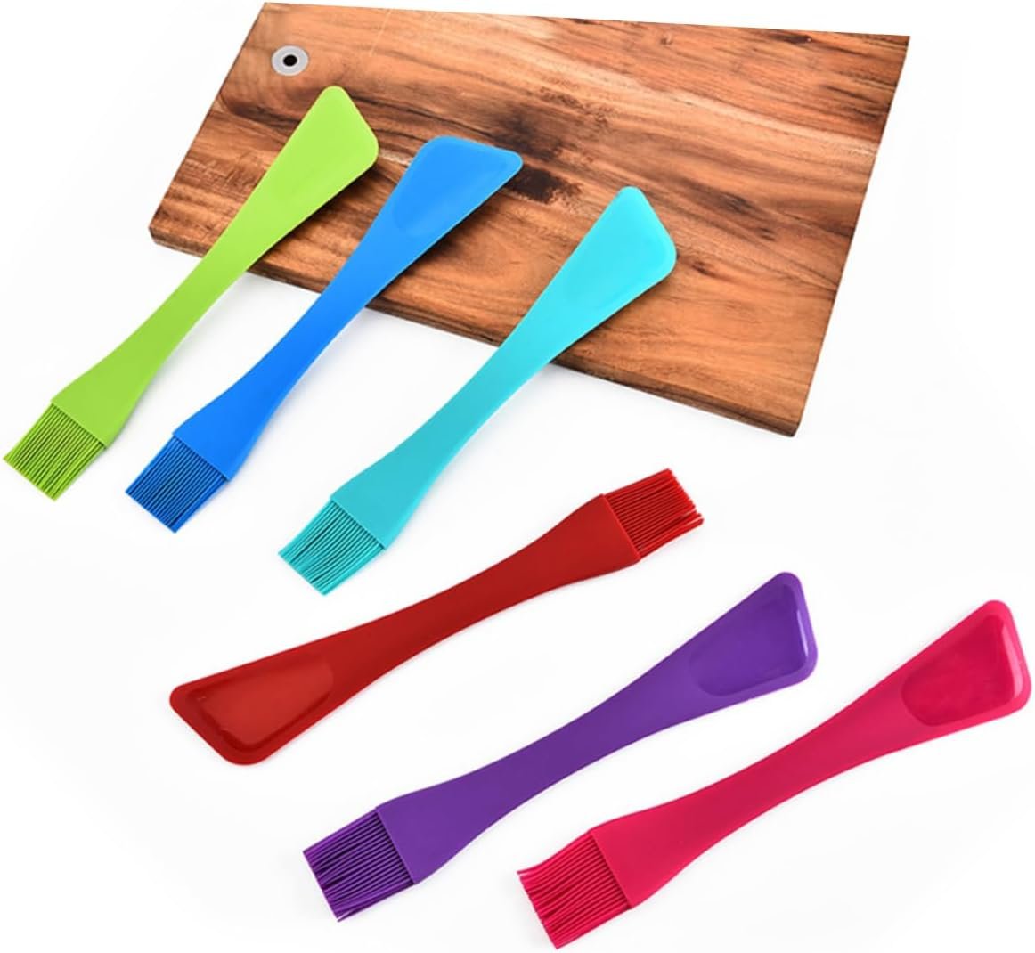 2pcs Baking Cake Brush Grilling Brush Silicone Pastry Brush Silicone Pastry Cutter Oil Butter Brush Baking Brush Baking Spatula Bbq Grill Brush Olive Oil Brush Jar Cream