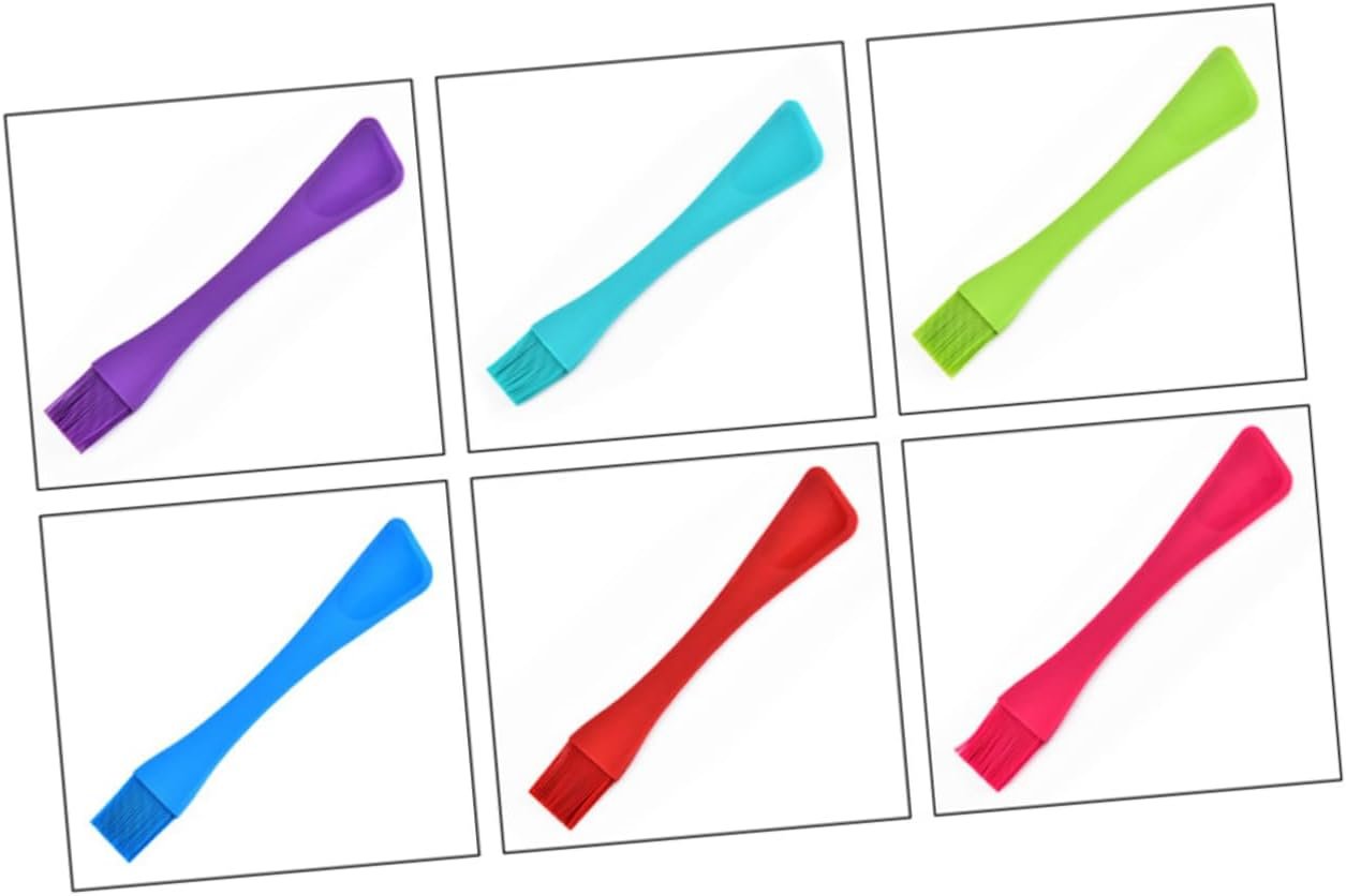 2pcs Baking Cake Brush Grilling Brush Silicone Pastry Brush Silicone Pastry Cutter Oil Butter Brush Baking Brush Baking Spatula Bbq Grill Brush Olive Oil Brush Jar Cream