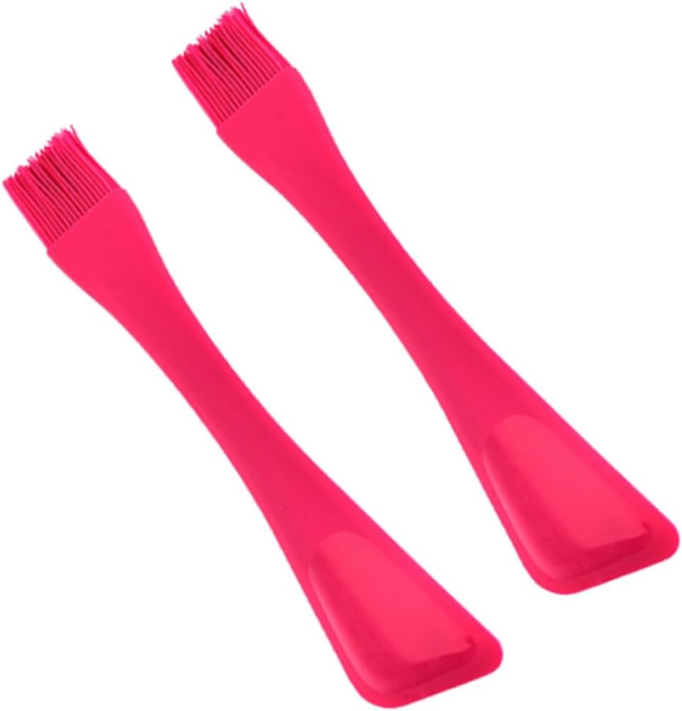 2pcs Baking Cake Brush Grilling Brush Silicone Pastry Brush Silicone Pastry Cutter Oil Butter Brush Baking Brush Baking Spatula Bbq Grill Brush Olive Oil Brush Jar Cream