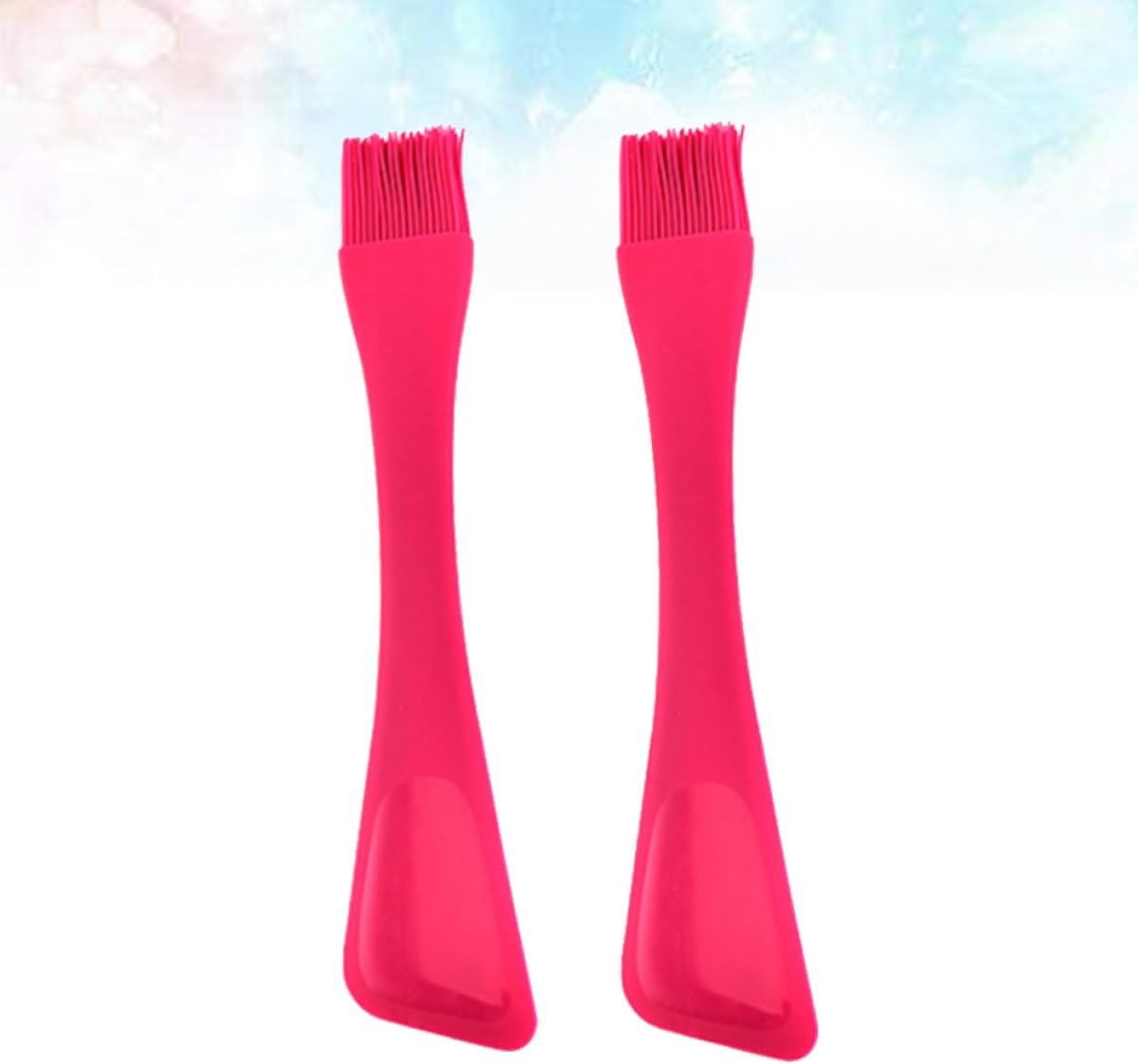 2pcs Baking Cake Brush Grilling Brush Silicone Pastry Brush Silicone Pastry Cutter Oil Butter Brush Baking Brush Baking Spatula Bbq Grill Brush Olive Oil Brush Jar Cream