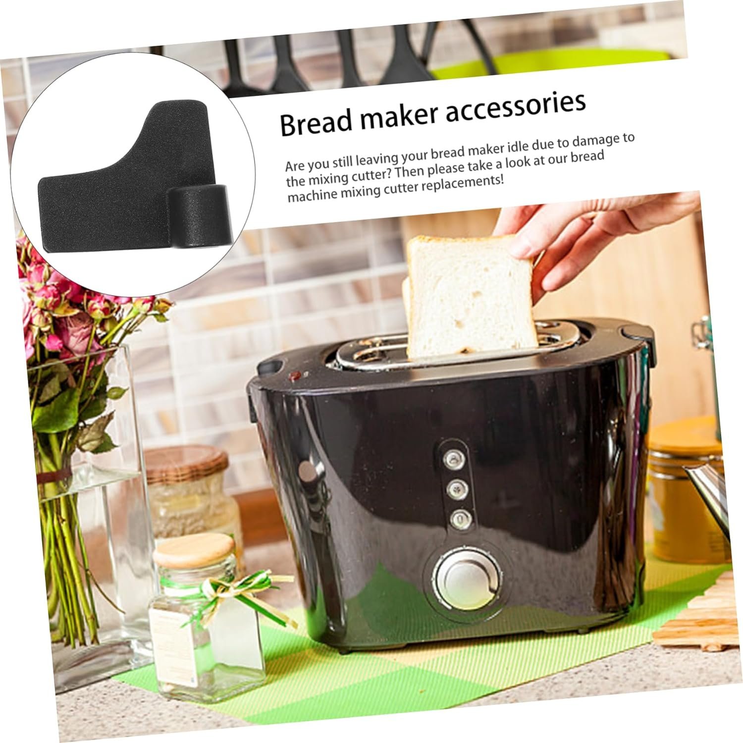 2pcs Bread Machine Mixing Loaf Maker Kneading Blade Breadmaker Replacement Paddle Bread Machine Parts Bread Machine Kneading Paddle Bread Machine Paddle Mixer re-usable