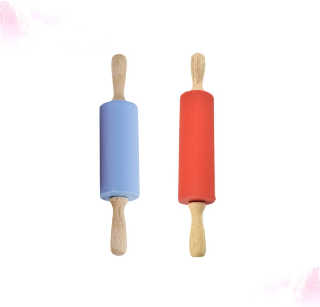 2pcs dough bread ravioli Fondant Cake Noodle Baking Tool kitchen supplies roller wooden wooden handle baking utensils Dough Pastry Roller evil eye drinking glass cutter