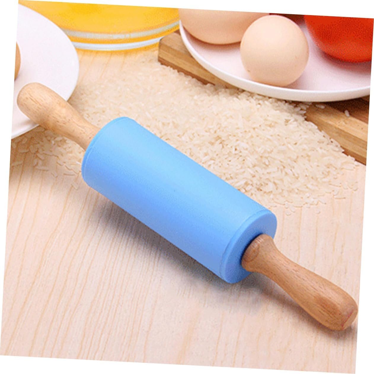 2pcs dough bread ravioli Fondant Cake Noodle Baking Tool kitchen supplies roller wooden wooden handle baking utensils Dough Pastry Roller evil eye drinking glass cutter