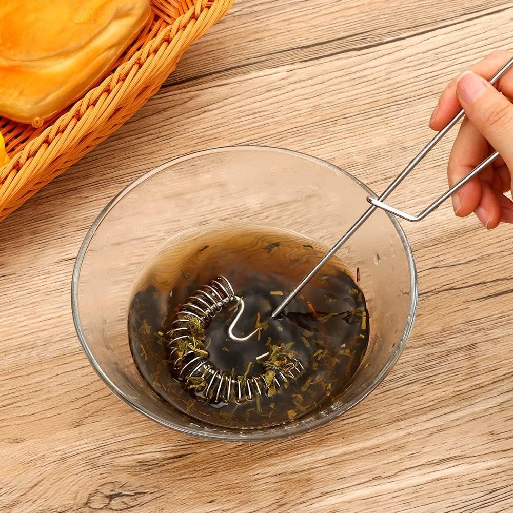 2pcs Flat Whisk Handheld, 10 Inch Stainless Steel Wire Egg Whisk, Spring Coil Whisk 2pcs Flat Whisk Handheld, 10 Inch Stainless Steel Wire Egg Whisk, Spring Coil Whisk