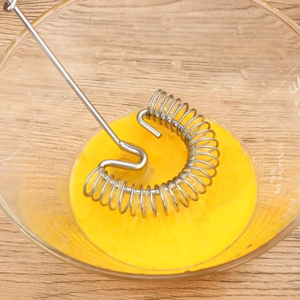 2pcs Flat Whisk Handheld, 10 Inch Stainless Steel Wire Egg Whisk, Spring Coil Whisk 2pcs Flat Whisk Handheld, 10 Inch Stainless Steel Wire Egg Whisk, Spring Coil Whisk