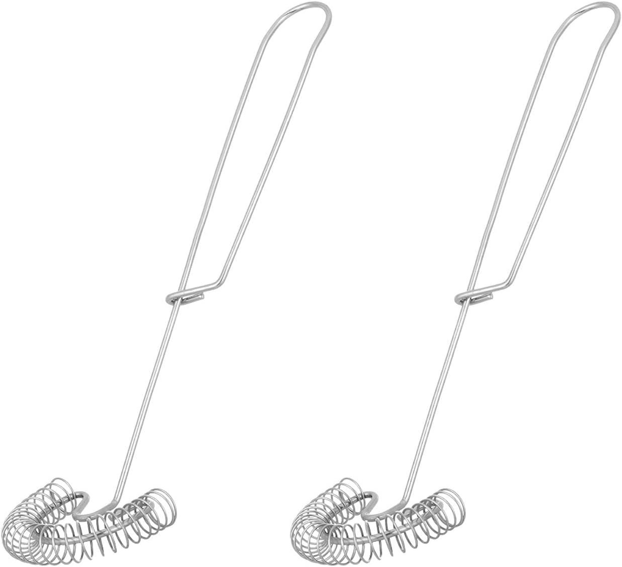 2pcs Flat Whisk Handheld, 10 Inch Stainless Steel Wire Egg Whisk, Spring Coil Whisk 2pcs Flat Whisk Handheld, 10 Inch Stainless Steel Wire Egg Whisk, Spring Coil Whisk