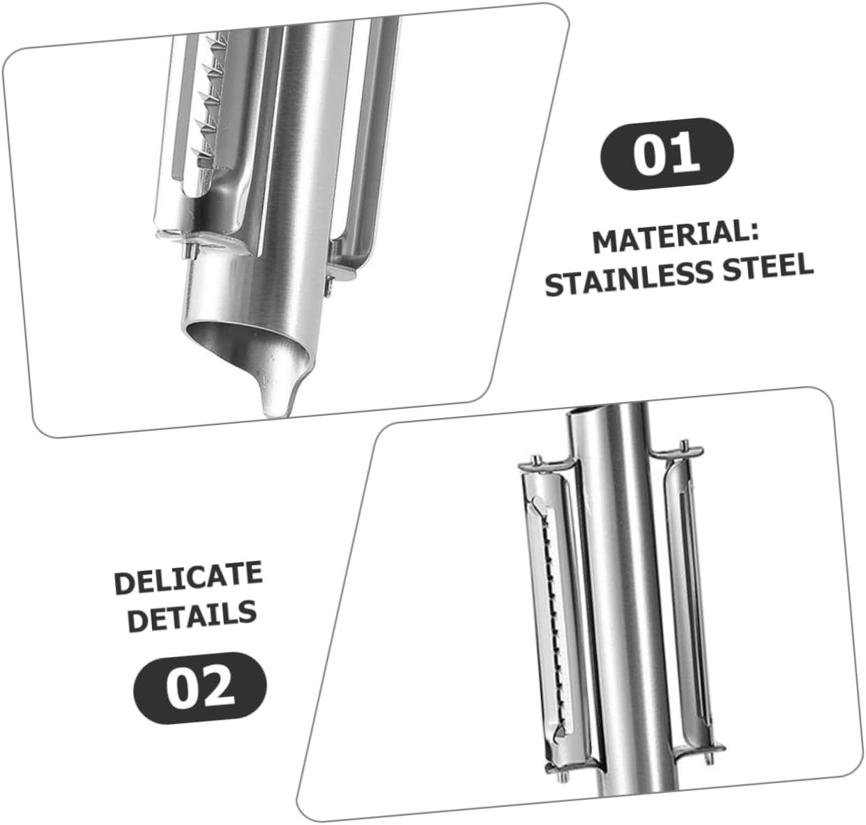 2pcs Household Fruit Peeler Multi-functional Kitchen Peelers Kitchen Accessory Potato Scraper Household Potato Peelers Pineapple House Peeler Carrot Stainless Steel Food 2pcs Household Fruit Peeler Multi-functional Kitchen Peelers Kitchen Accessory Potato Scraper Household Potato Peelers Pineapple House Peeler Carrot Stainless Steel Food