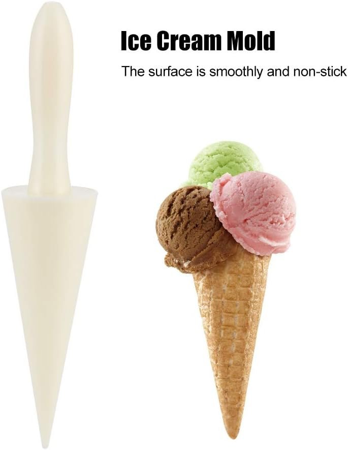 2Pcs Ice Cream, DIY Kitchen Cooking Cone Mini Cooking Baking Decorating Accessory Maker Waffle Cone Egg Roll