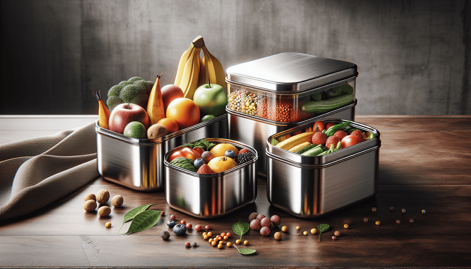 3 Pieces Stainless Steel Food Storage Container with Lids Airtight Metal Food Containers Stackable Meal Prep Leftover Containers for Freezer Fridge Oven Dishwasher Safe 600ml/1500ml/2900ml