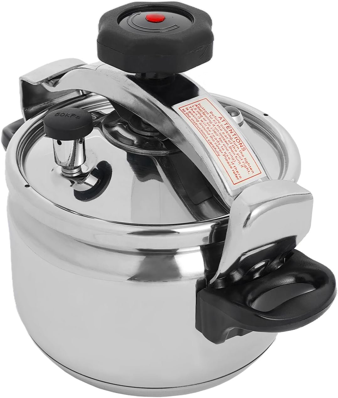304 Stainless Steel 3-Liter Pressure Cooker, Family small mini pressure cookers Super safety lock Suitable for All Hob Types Including, for Home and Restaurant 304 Stainless Steel 3-Liter Pressure Cooker, Family small mini pressure cookers Super safety lock Suitable for All Hob Types Including, for Home and Restaurant