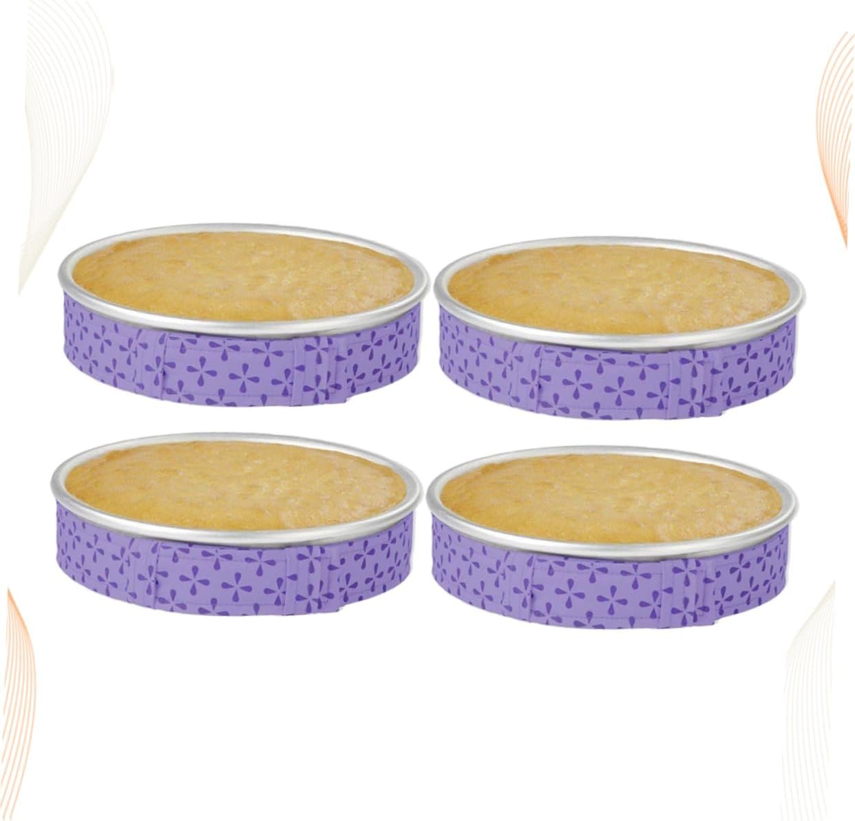 4 Pcs Mini Jugs Square Cake Pan Strips Cake Baking Accessories and Tools Cake Sleeves Adjustable Belt Bake Even Strips Square Griddle Baking Pan Belt Baking Tool Purple 4 Pcs Mini Jugs Square Cake Pan Strips Cake Baking Accessories and Tools Cake Sleeves Adjustable Belt Bake Even Strips Square Griddle Baking Pan Belt Baking Tool Purple