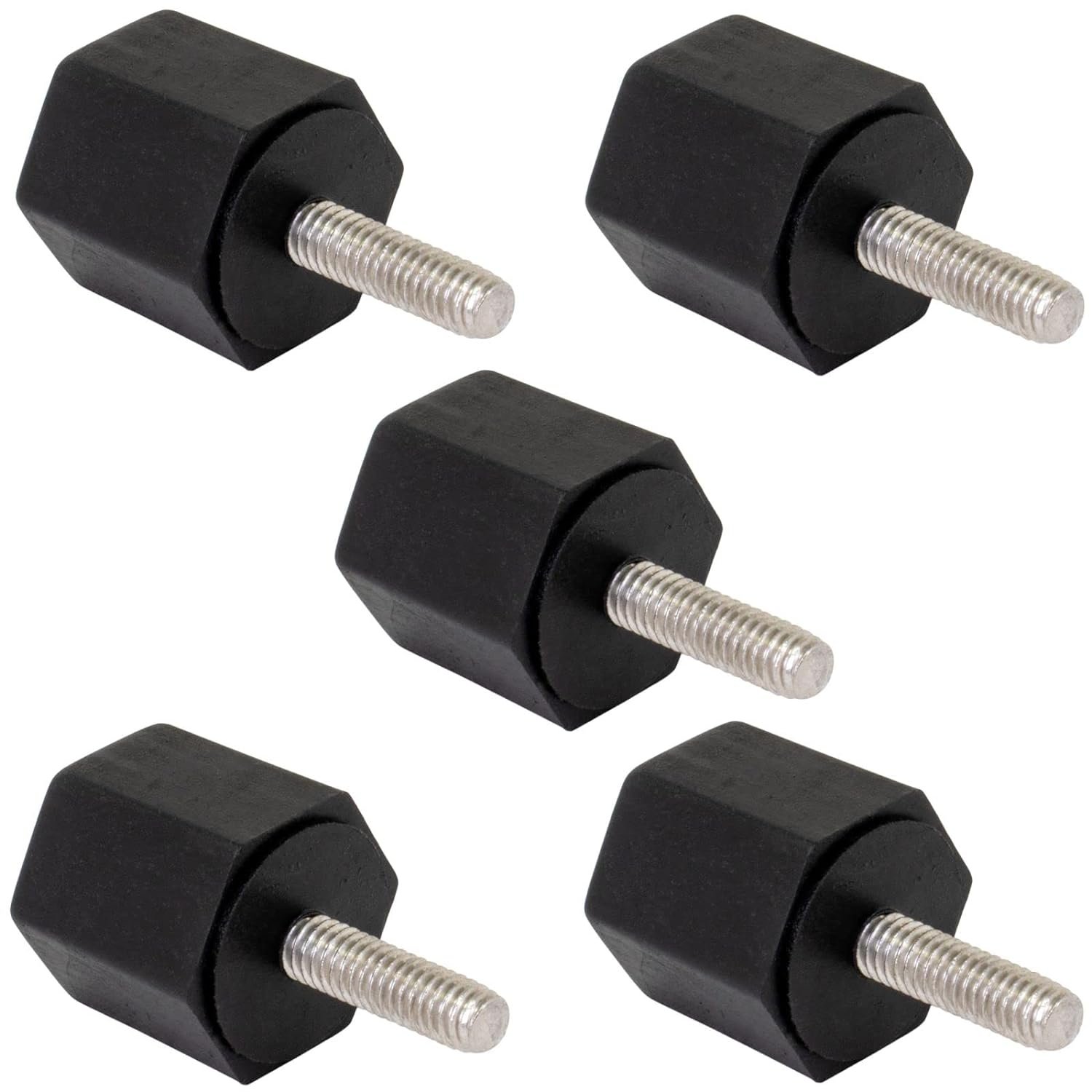 5-Pack Replacement for Hoshizaki 415949G11 Black Thumbscrew
