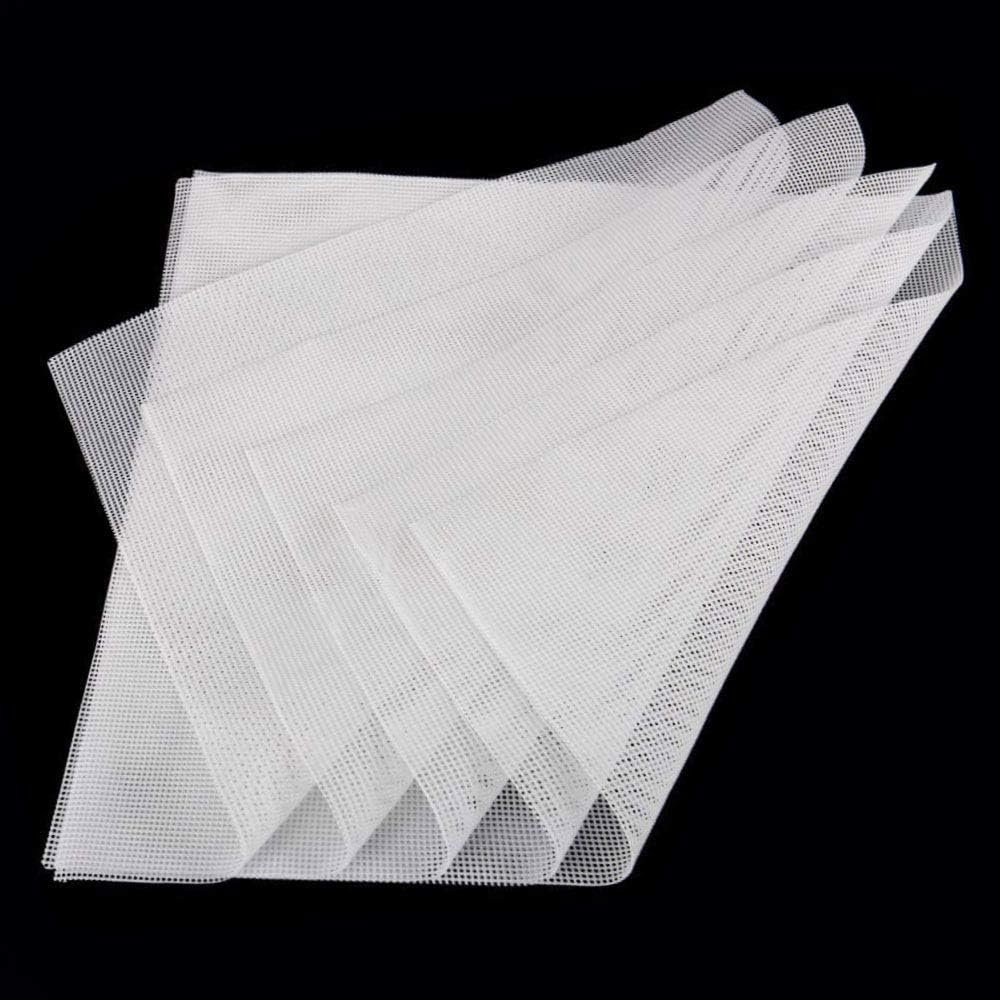 5 Pieces Square Silicone Dehydrator Sheets,15.7 x 15.7 Non-stick Fruit Dehydrator Mats,Reusable Steamer Mesh Mat Baking Mats for Fruit Dryer