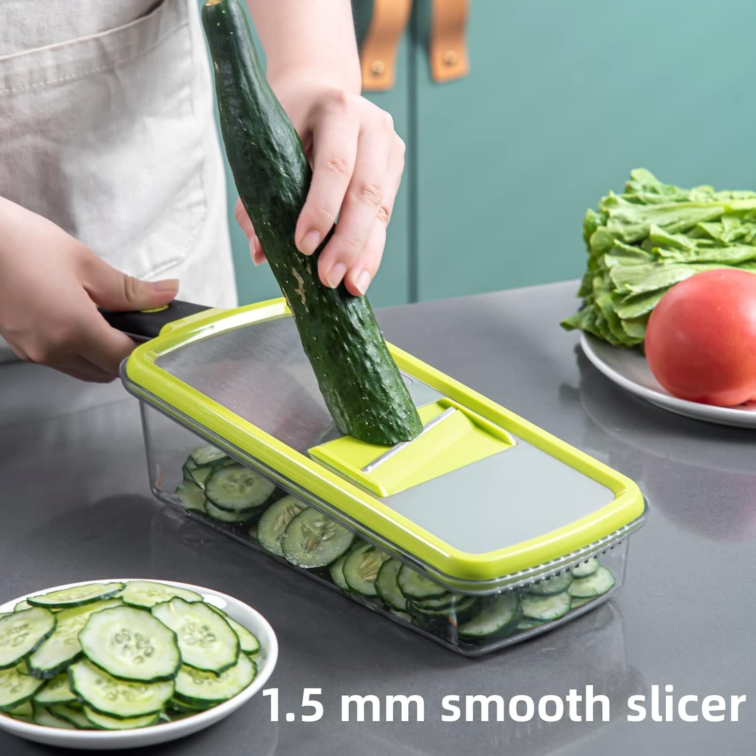 6-in-1-mandoline-slicer-for-kitchenveggie-slicer-multi-blade-potato-chip-vegetable-cutterdurable-stainless-steel-surface - Cooking Appliance World