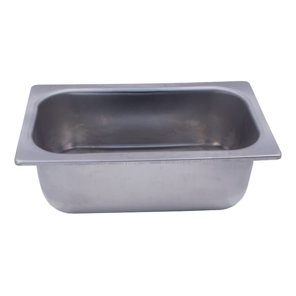 (6 Pack) 6 3/4 Long x 4 1/4 Wide x 2 1/2 Deep Stainless Steel Restaurant Commercial Kitchen Canopy Hood Side Mount Grease Cup