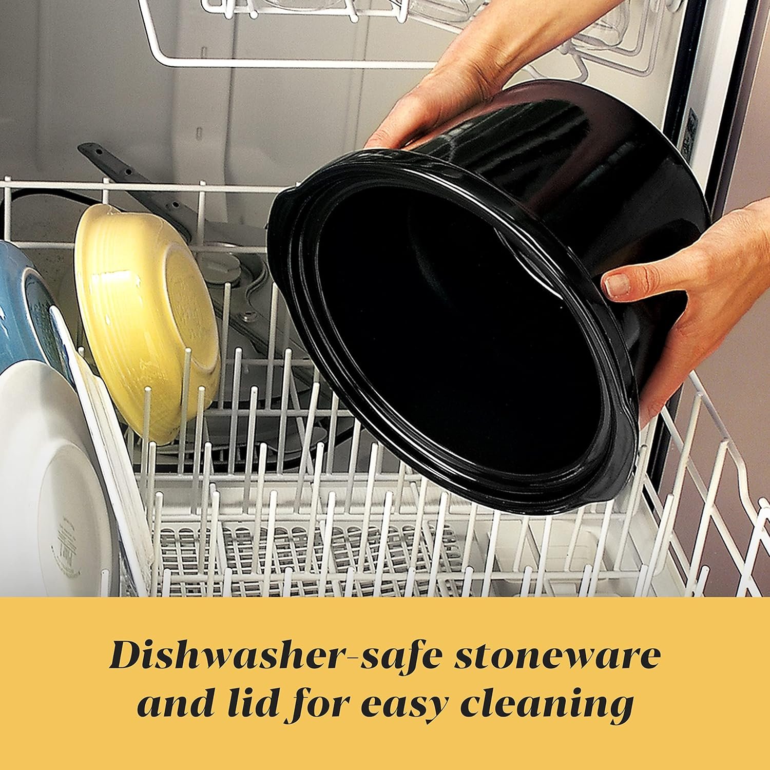 7-Quart Manual Slow Cooker, Black 7-Quart Manual Slow Cooker, Black