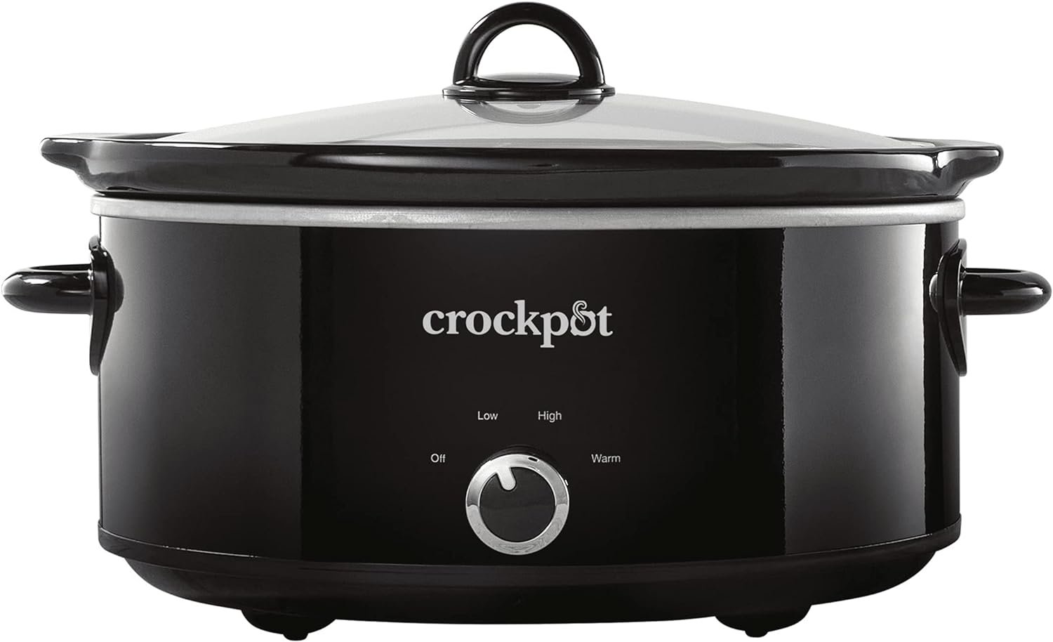 7-Quart Manual Slow Cooker, Black 7-Quart Manual Slow Cooker, Black