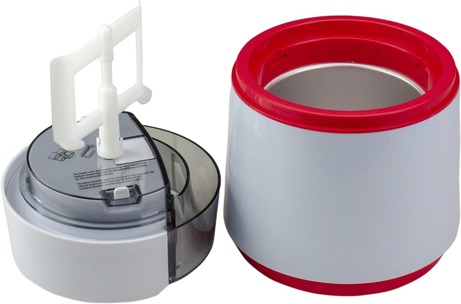 7.75 Black and Red Battery Operated Half Pint Ice Cream Maker