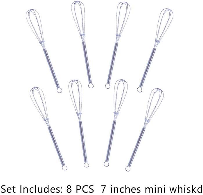 8 Pcs Mini Whisk 7 Inches