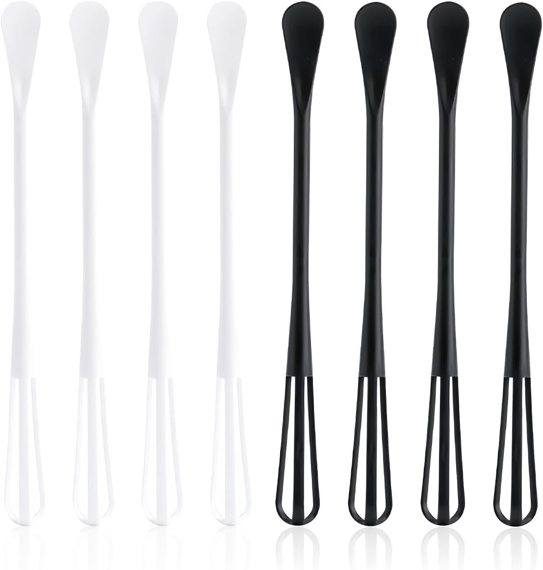 8 PCS Multifunctional Mini Whisk Mini Spoon Small Whisks 2 in 1 Whisk Utensil Mini Sugar Spoon Silcone Whisks Set Non Scratch Coated Kitchen Whisks for Cooking Blending, Baking, Beating 8 PCS Multifunctional Mini Whisk Mini Spoon Small Whisks 2 in 1 Whisk Utensil Mini Sugar Spoon Silcone Whisks Set Non Scratch Coated Kitchen Whisks for Cooking Blending, Baking, Beating