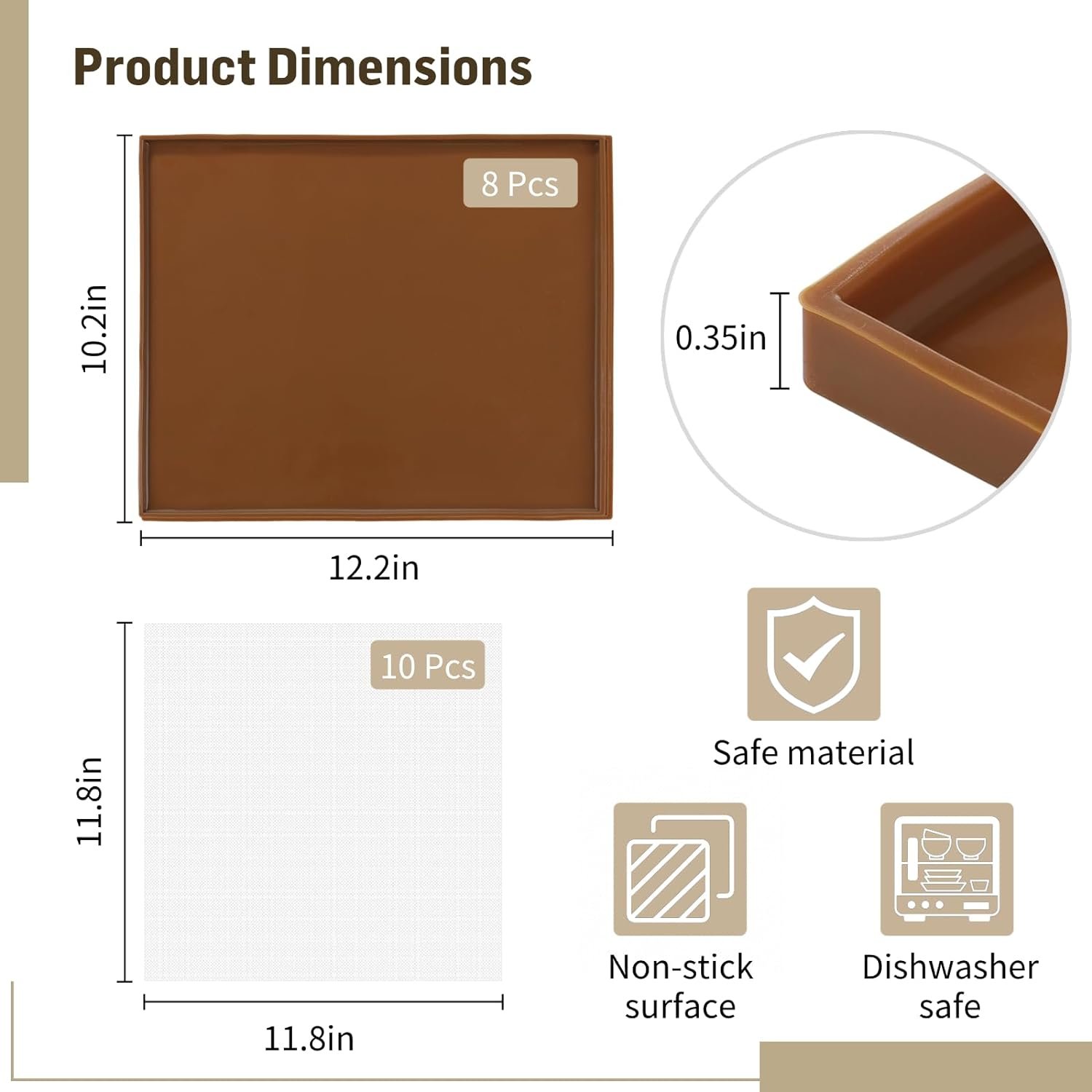 8 Pcs Silicone Dehydrator Mats 10 Pcs Mesh Screen Dehydrator Sheets Nonstick Reusable Fruit Dryer Trays for Jerky Fruit Herbs Flax Crackers Crust Tray Non Stick Dehydrator Accessories for Liquid 8 Pcs Silicone Dehydrator Mats 10 Pcs Mesh Screen Dehydrator Sheets Nonstick Reusable Fruit Dryer Trays for Jerky Fruit Herbs Flax Crackers Crust Tray Non Stick Dehydrator Accessories for Liquid
