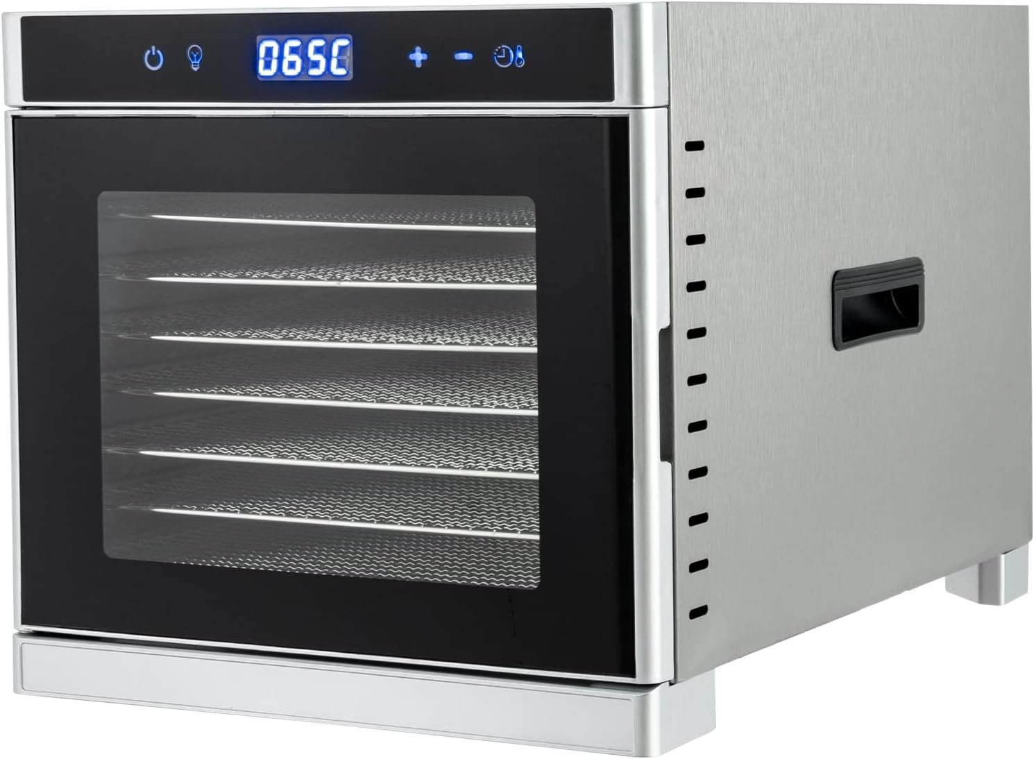 8 Trays Food Dehydrators for Food and Jerky,Fruit,Veggies,Meat,Durable Food-grade Stainless Steel Dryer Machine with 24H Adjustable Digital Timer,95ºF-167ºF Temp Control, Safety Over Heat Protection 8 Trays Food Dehydrators for Food and Jerky,Fruit,Veggies,Meat,Durable Food-grade Stainless Steel Dryer Machine with 24H Adjustable Digital Timer,95ºF-167ºF Temp Control, Safety Over Heat Protection