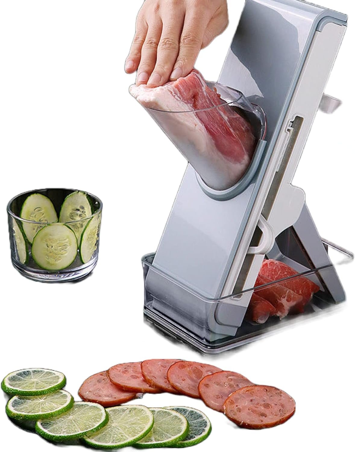 AAR-ALL Super Benriner Mandoline Slicer Vegetable Cutter and Ninja Chop Onion Slicer,cucumber slicer, Multifunctional Cooking Gadget for Meat and Potato - Grey, potatoes slicer, potato chopper, AAR-ALL Super Benriner Mandoline Slicer Vegetable Cutter and Ninja Chop Onion Slicer,cucumber slicer, Multifunctional Cooking Gadget for Meat and Potato - Grey, potatoes slicer, potato chopper,