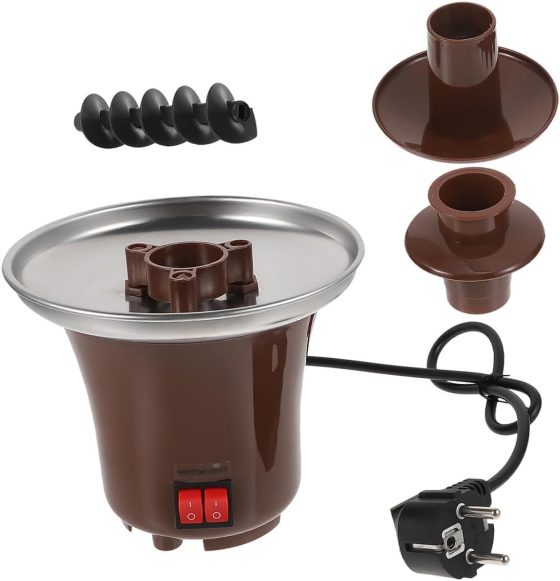 ABOOFAN Chocolate Fountain Machine Home Tools Table Top Waterfall Cheese Fondue Desktop Waterfall Tabletop Waterfall Heating Machine Home Supply Household Melting Machine Plastic ABOOFAN Chocolate Fountain Machine Home Tools Table Top Waterfall Cheese Fondue Desktop Waterfall Tabletop Waterfall Heating Machine Home Supply Household Melting Machine Plastic