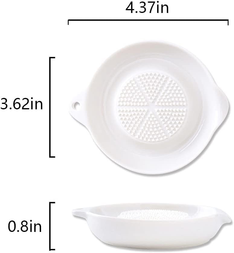 Advanced Ceramic Grater for Ginger, Garlic and Onion, 6 Inches (6-Inch)