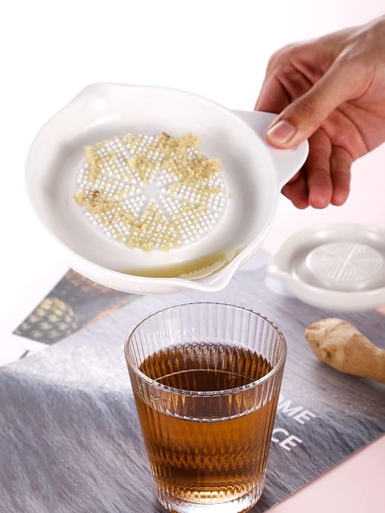 Advanced Ceramic Grater for Ginger, Garlic and Onion, 6 Inches (6-Inch)