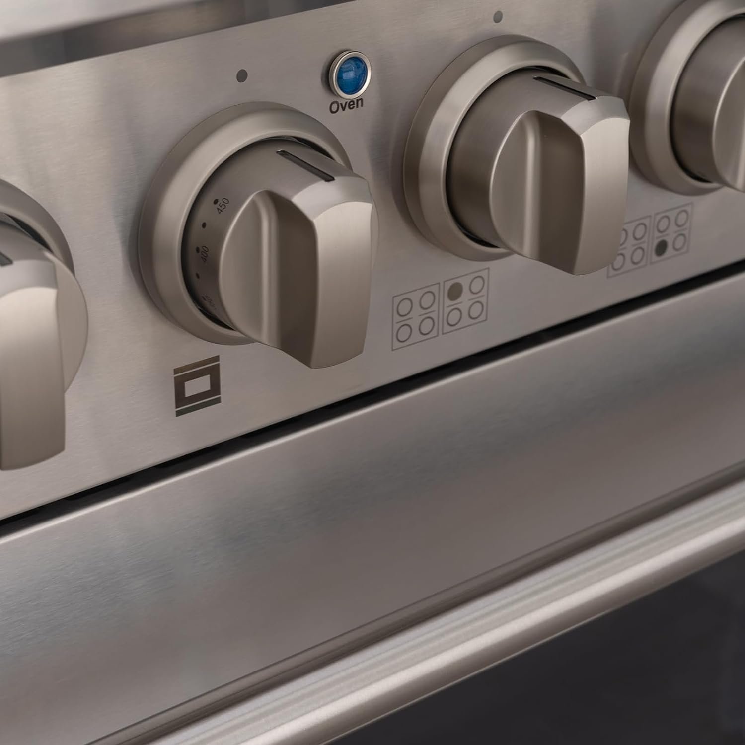 Akicon 48 Slide-in Freestanding Professional Style Gas Range with 6.7 Cu. Ft. Oven, 8 Burners, Convection Fan, Cast Iron Grates,  Blue Porcelain Oven Interior, In Stainless Steel