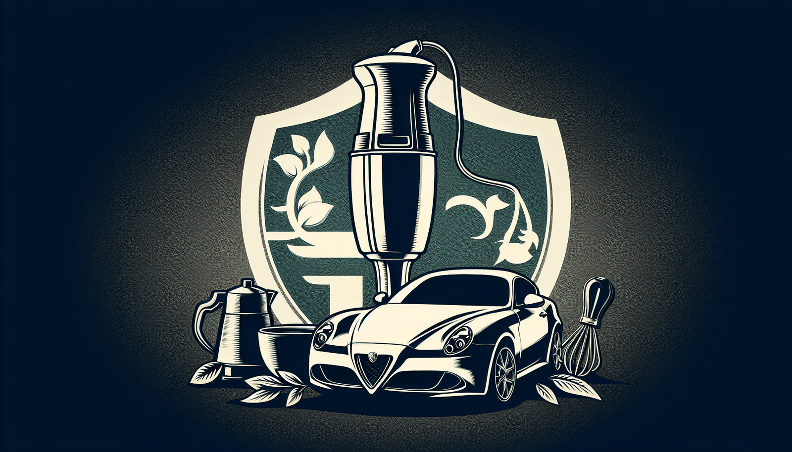 Alfa Romeo KHBC308OB 8 Commercial Immersion Blender for KitchenAid, Black Alfa Romeo KHBC308OB 8 Commercial Immersion Blender for KitchenAid, Black