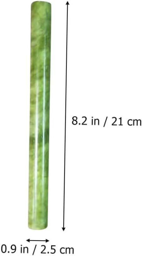 Alipis Jade Rolling Pin Pasta Tools Dumpling Rolling Pin Jade Stone Roller Wooden Rolling Stick Rolling Pin Small Kids Tools Dumplings Fudge Rolling Pin for Clay Food Child French Marble