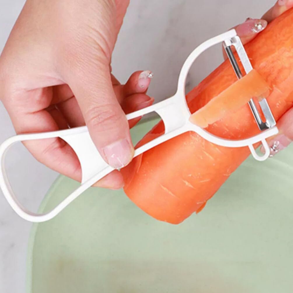 Alipis Vegetable Apple Peeler, Plastic Potato Peeler Fruit Veggie Carrot Scraper Shredder with Ergonomic Handle Kitchen Peeling Tool for Fruit Veggie