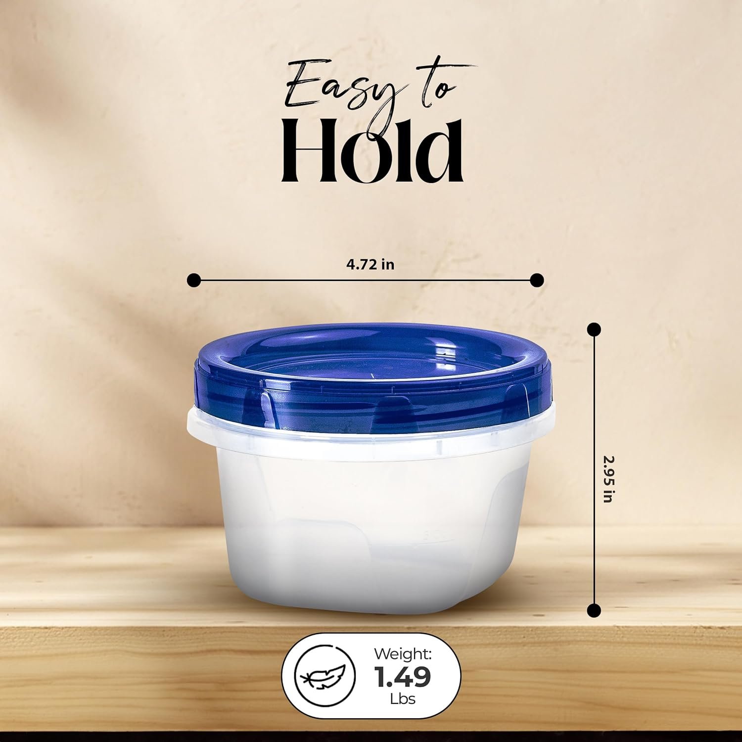 Alpine Cuisine Round Food Storage Containers with 6 Lids  6 Bodies 12-Piece 50oz (1478ml) | A Versatile  Convenient Kitchen Organization Solution | Food Prep Storage Containers - Dishwasher Safe Alpine Cuisine Round Food Storage Containers with 6 Lids  6 Bodies 12-Piece 50oz (1478ml) | A Versatile  Convenient Kitchen Organization Solution | Food Prep Storage Containers - Dishwasher Safe