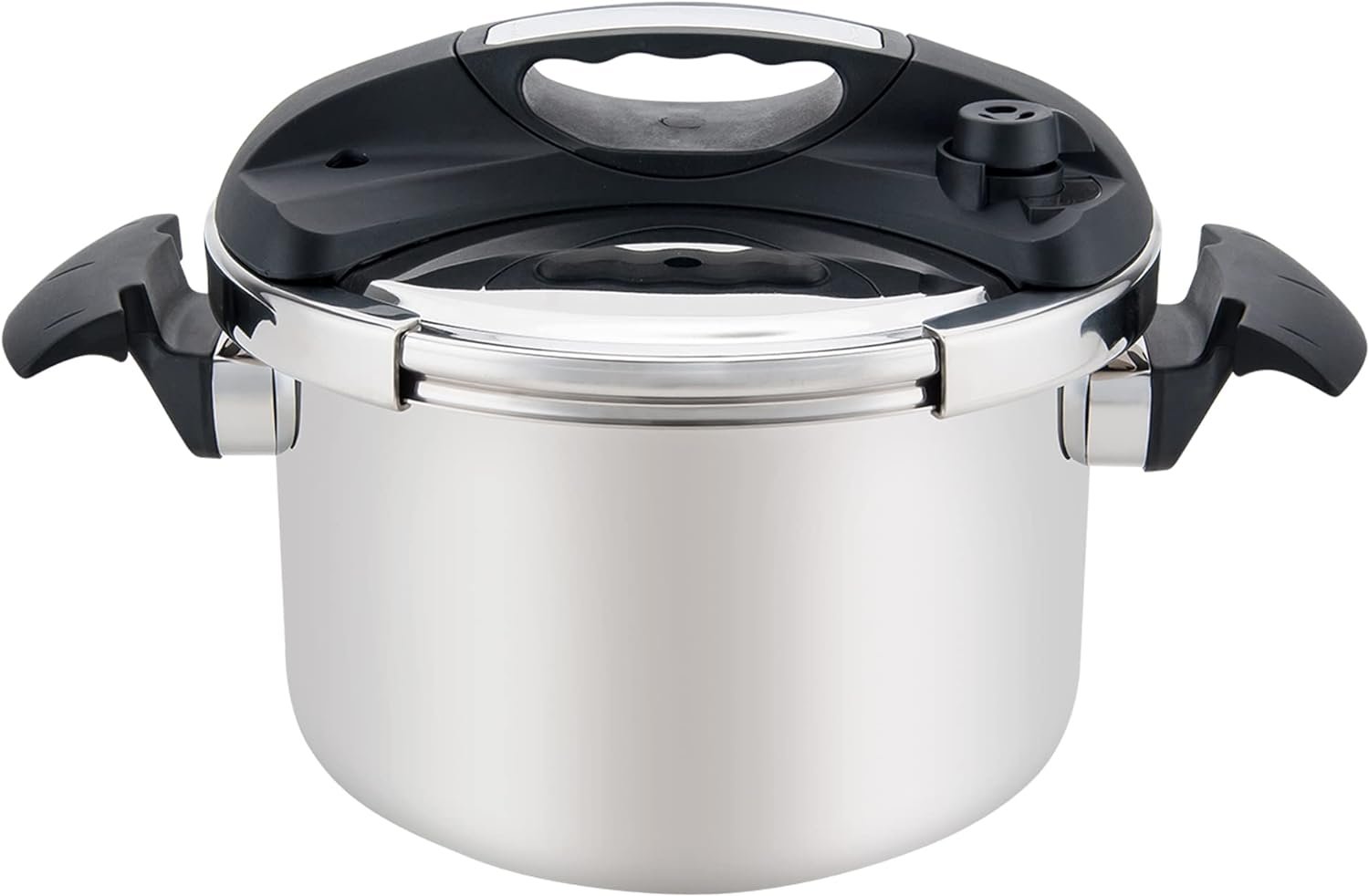 Alpine Cuisine Stainless Steel Pressure Cooker, for All Cooktops, Stove Top Pressure Cooker Used for Pressure Foodie or Steaming, Compatible with Gas  Induction Cooker, Dishwasher Safe (7 Liters)