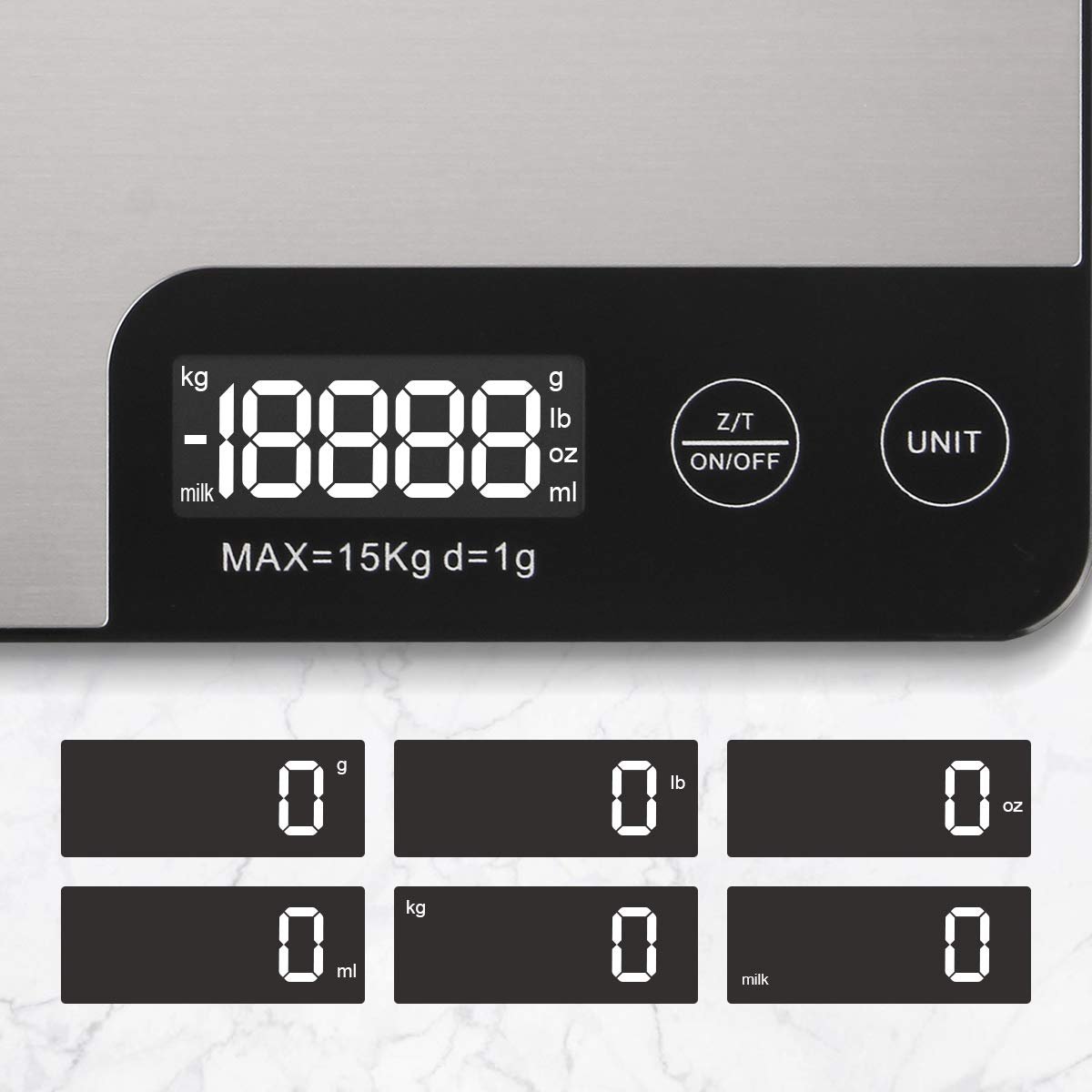 Amiloe MAX 33lb Kitchen Scale with Measure Length(8inch), Food Scales Digital Weight Grams and Oz with Shrink Hook, 6 Units, Tare Function, High Precision to 1g/0.1oz for Baking and Cooking Amiloe MAX 33lb Kitchen Scale with Measure Length(8inch), Food Scales Digital Weight Grams and Oz with Shrink Hook, 6 Units, Tare Function, High Precision to 1g/0.1oz for Baking and Cooking
