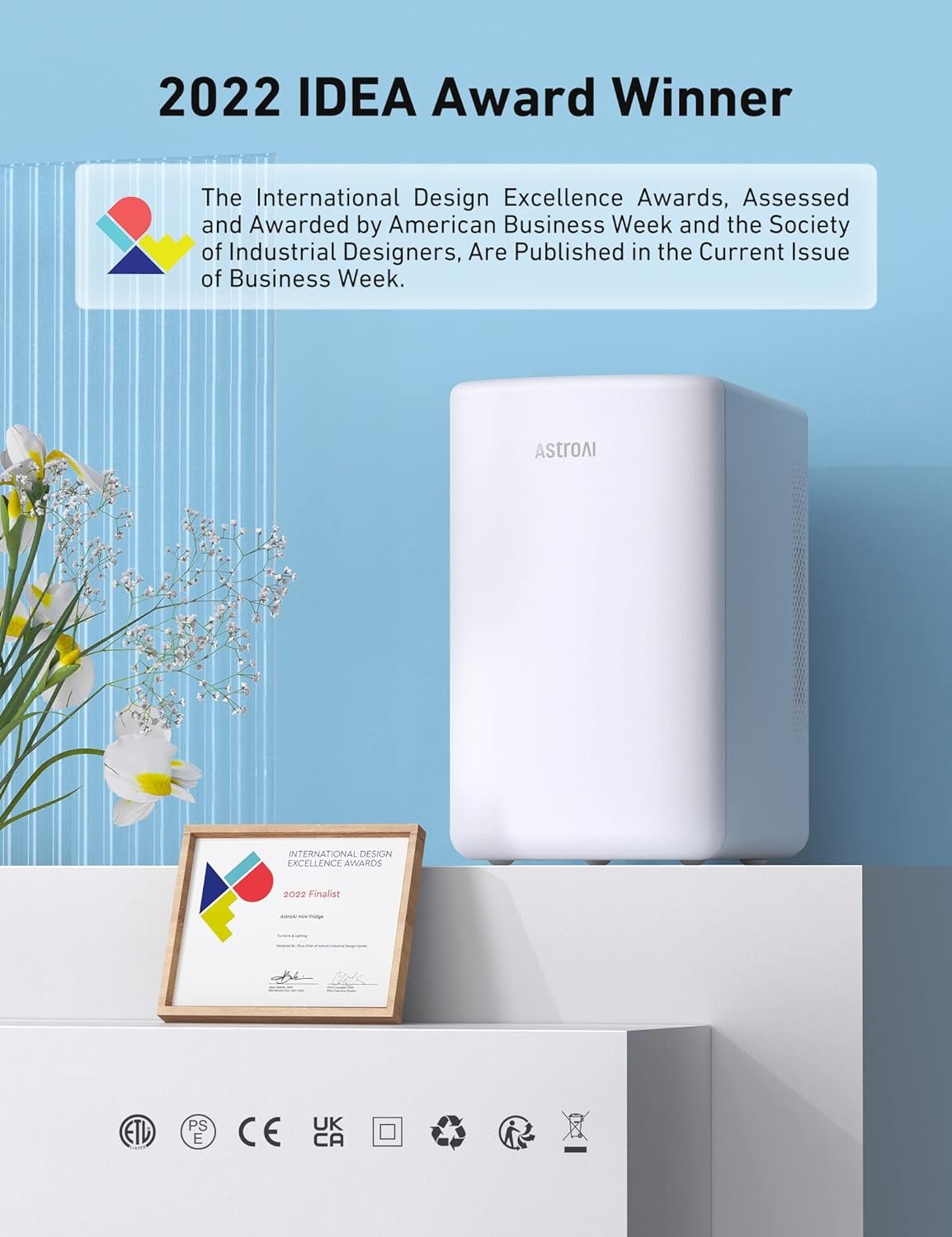 AstroAI Mini Fridge 2.0 Gen, 6 Liter/8 Cans Makeup Skincare Fridge 110V AC/ 12V DC Portable Cooler and Warmer Little Tiny Fridge for Bedroom, Beverage, Cosmetics and Christmas (Black) (Renewed) AstroAI Mini Fridge 2.0 Gen, 6 Liter/8 Cans Makeup Skincare Fridge 110V AC/ 12V DC Portable Cooler and Warmer Little Tiny Fridge for Bedroom, Beverage, Cosmetics and Christmas (Black) (Renewed)