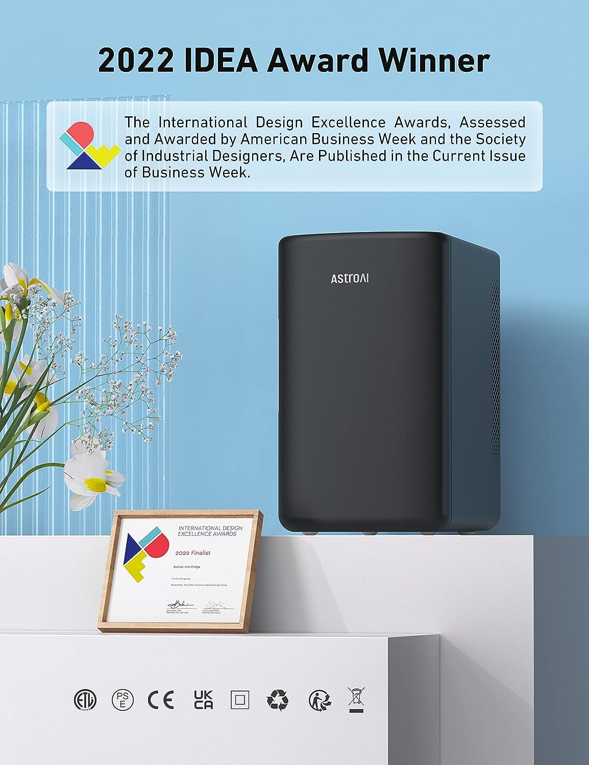 AstroAI Mini Fridge 2.0 Gen, 6 Liter/8 Cans Makeup Skincare Fridge 110V AC/ 12V DC Portable Cooler and Warmer Little Tiny Fridge for Bedroom, Beverage, Cosmetics and Christmas (Black) (Renewed) AstroAI Mini Fridge 2.0 Gen, 6 Liter/8 Cans Makeup Skincare Fridge 110V AC/ 12V DC Portable Cooler and Warmer Little Tiny Fridge for Bedroom, Beverage, Cosmetics and Christmas (Black) (Renewed)